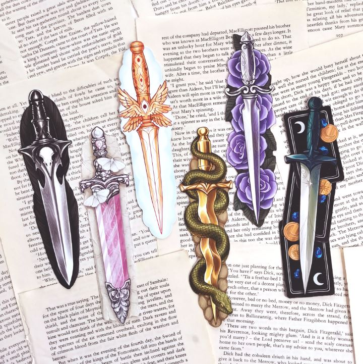 Fantasy Dagger bookmarks