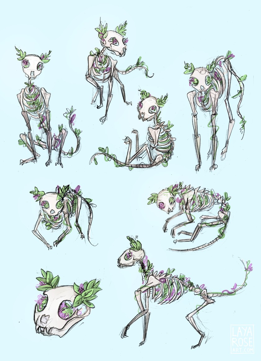 Skeleton Witch Character Design