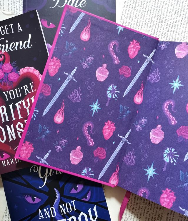 Monster Girlfriend Endpaper design Monster Girlfriend Endpaper design