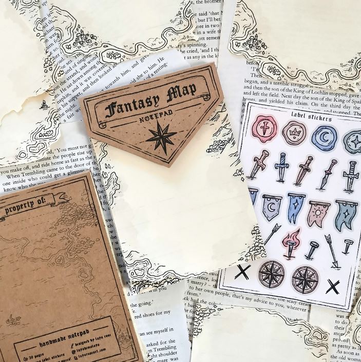 Fantasy Map notepad Fantasy Map notepad